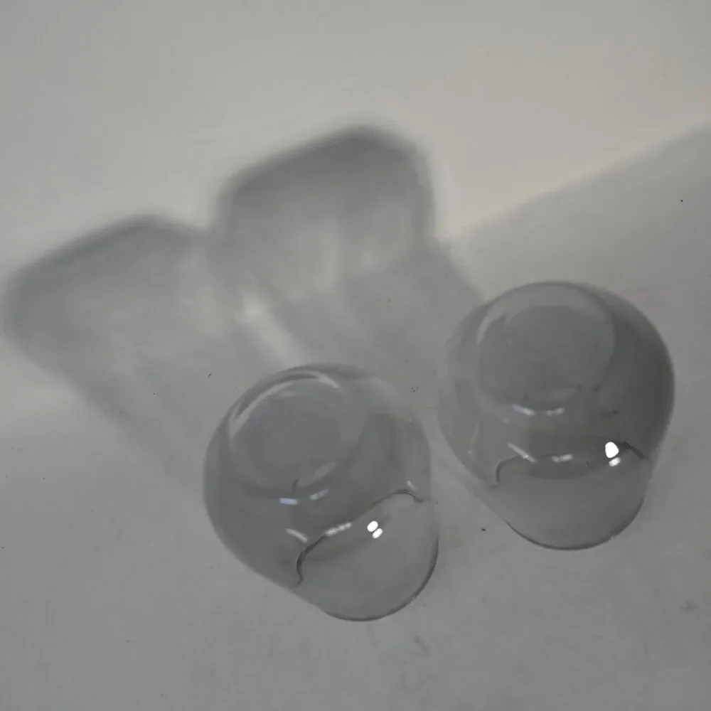 IKEA IVRIG Gray Stemless Drinking Glasses Smoke Tumbler Set of 2